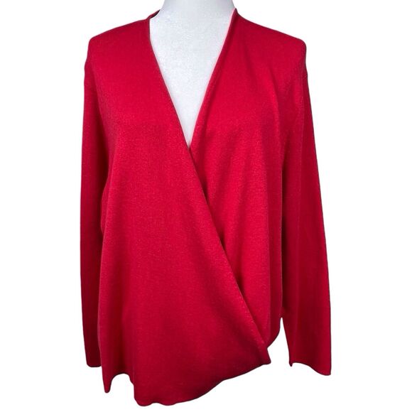 NIC+ZOE 4-Way Convertible Cardigan Red Size 1X - Picture 10 of 16
